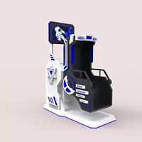 VR развлечения: аттракцион "Горки" с вращающимся на 360 градусов сиденьем, симуляция виртуального опыта, интегрированное интеллектуальное устройство