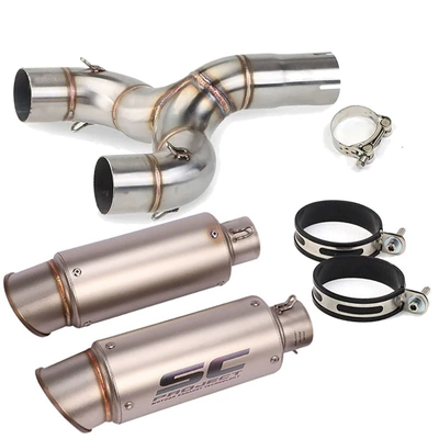 pipe fried street | Motorcycle exhaust pipe - double-out-g