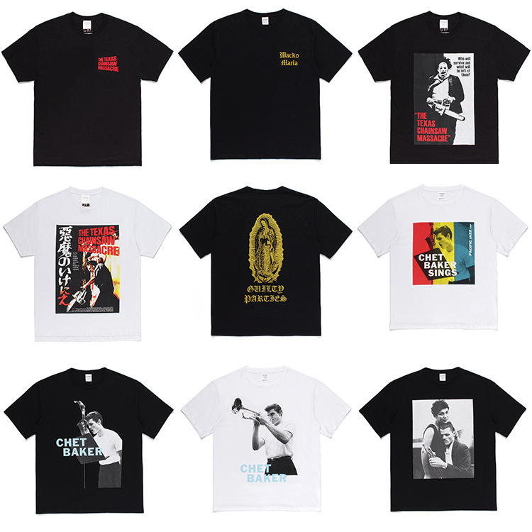 GUILTYPARTIES TIGER classic Virgin chainsaw devil chatbeck jazz short sleeve T-shirt men