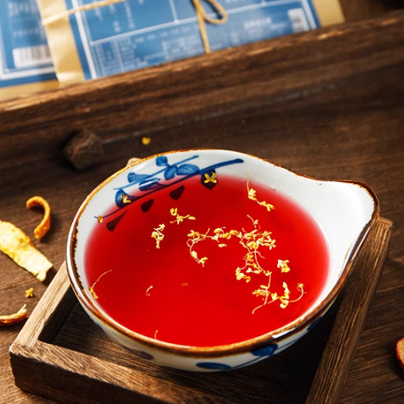 古い北京の酸っぱい梅のスープ、サンザシ、黒梅、オレンジの皮の原料の組み合わせ、茹でた酸っぱい梅ジュース、酸っぱい梅のドリンクの卸売の工場代理店|undefined