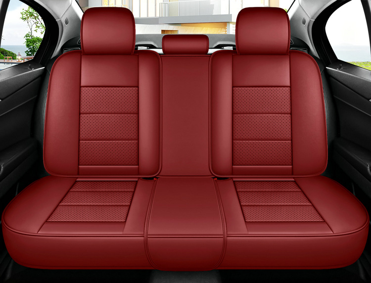 New Napa Leather Fully Surrounded 3D Full Leather Four-Season Universal Car Seat Cushion Breathable Seat Cover Car Cushion Seat Cushion