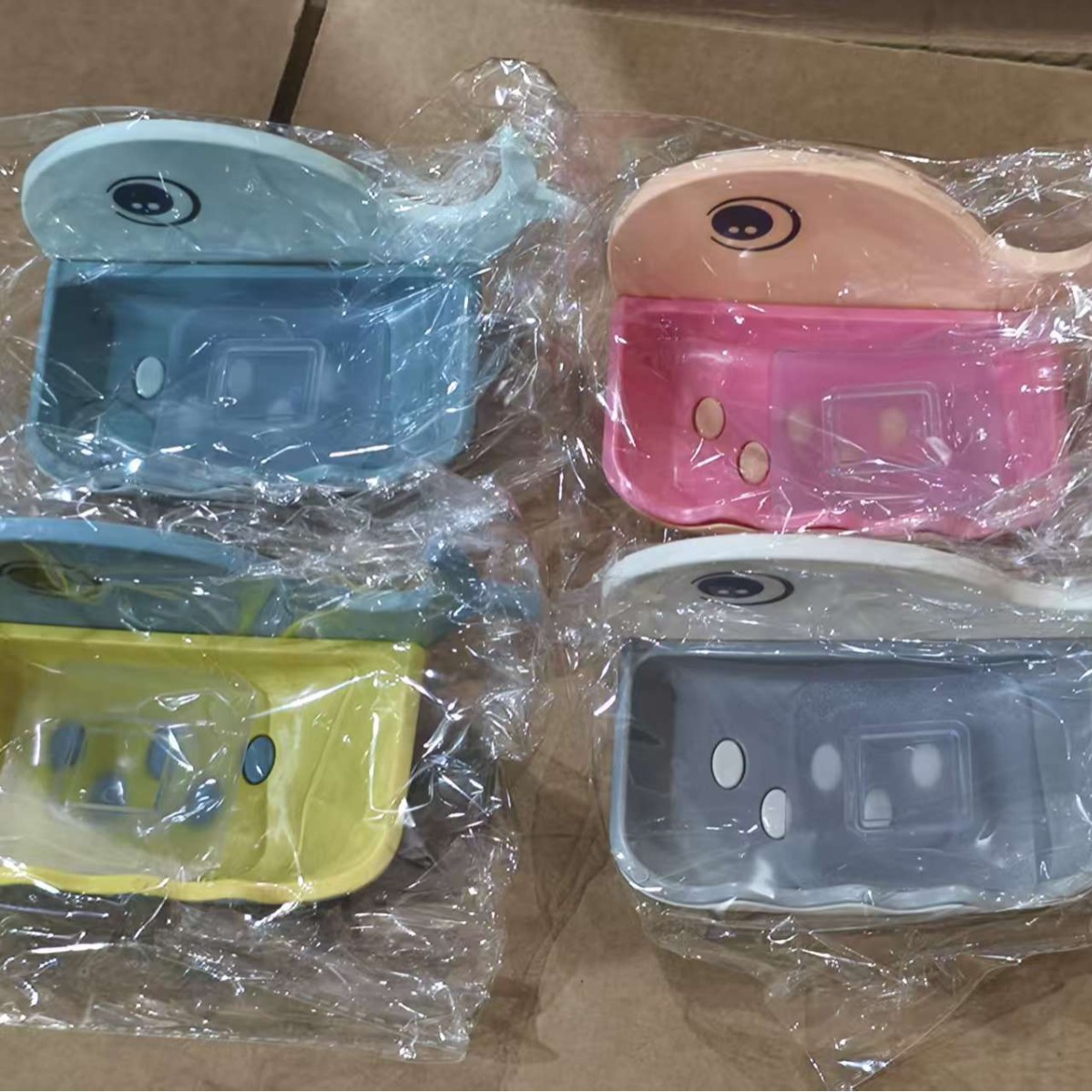 Jabón creativo para niños con forma de pato amarillo lindo y esponjoso estante de jabón divertido