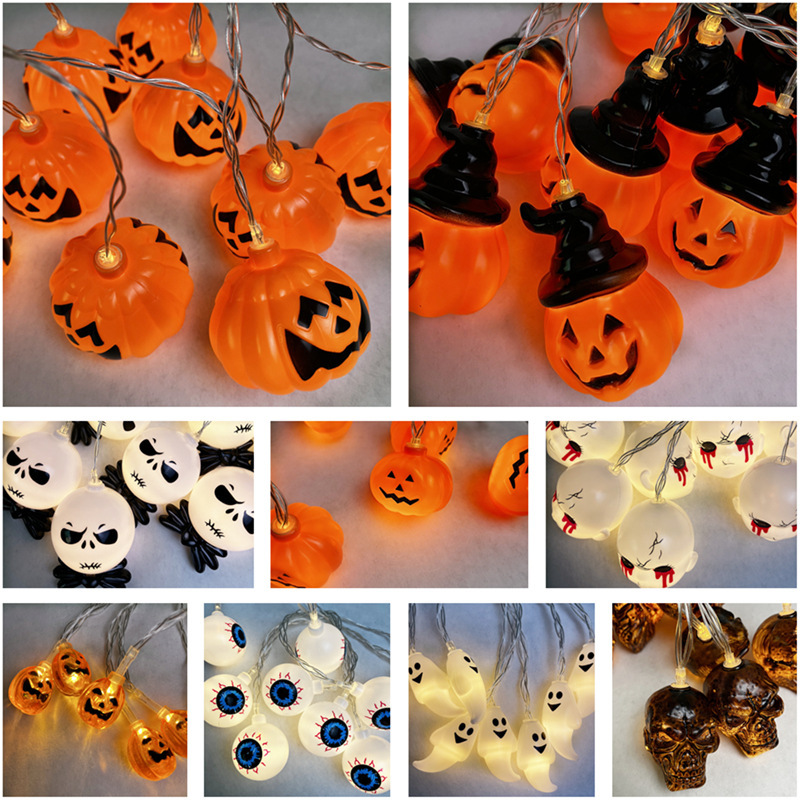 LED String Lights Outdoor Decoration Halloween Scene Pumpkin Lights Home & Garden Lights & Lighting_voghion.com