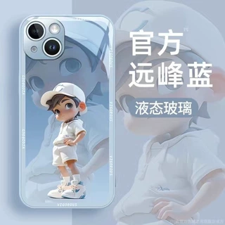 棒球男孩苹果15pro手机壳金属玻璃16Plus防摔7P/xr全包镜头