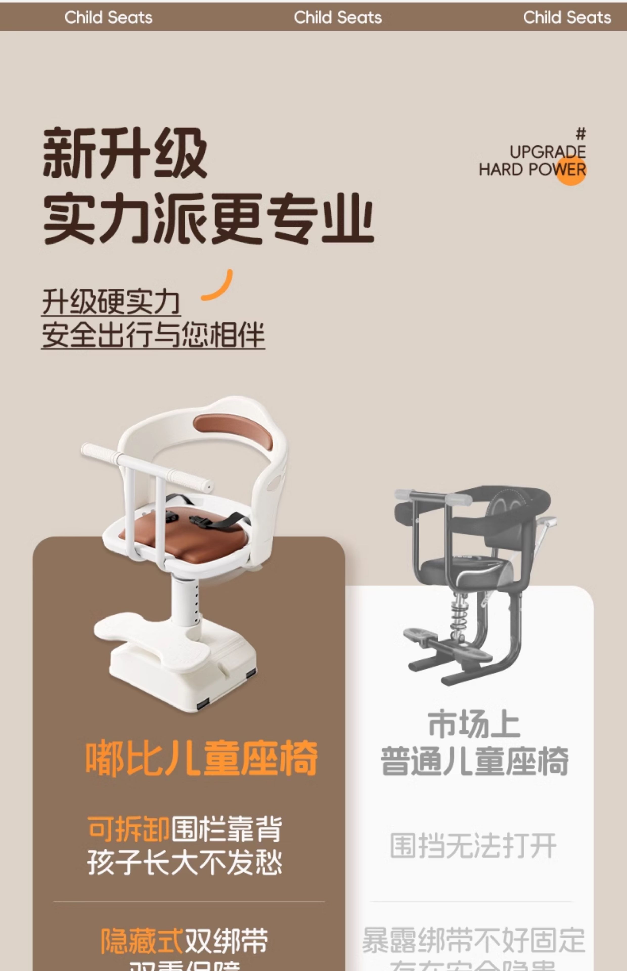 Suitable for Electric Vehicles, Children's Front-Mounted Seats, Baby Electric Bike Seats, Motorcycle Small Stools, and Small Stools for Infants