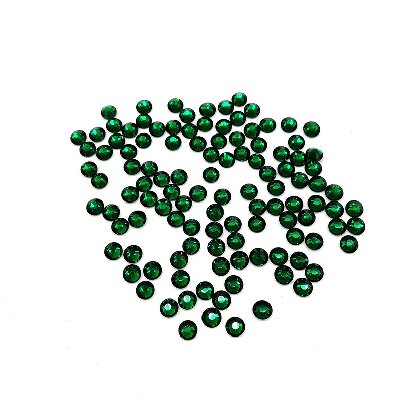 Color redondo taladro de fondo plano accesorios de ropa taladro de uñas accesorios taladro de vidrio DIY taladro de vidrio de color decoración manual