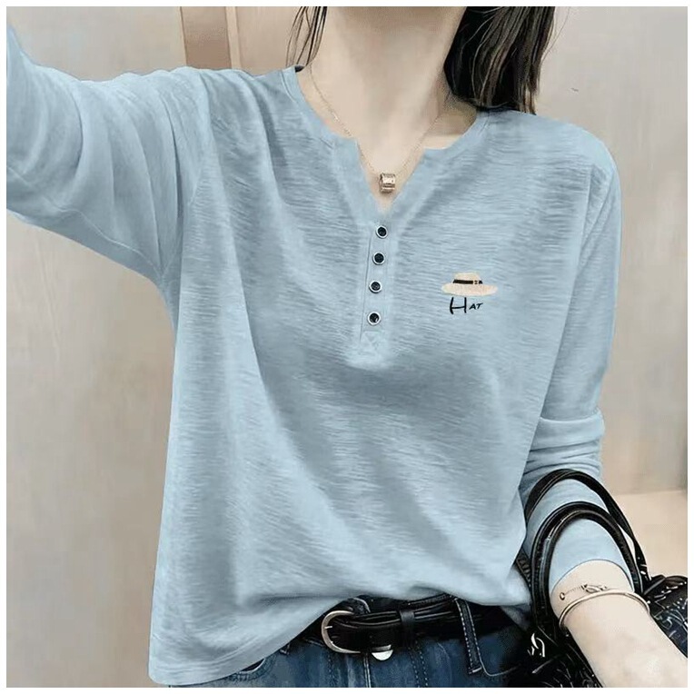 Dropshipping 2026 bamboo cotton long-sleeve t-shirt, loose-fitting base shirt, suitable for both inner and outer wear, stylish and trendy Dropshipping 2026 bamboo cotton long-sleeve t-shirt, loose-fitting base shirt, suitable for both inner and outer wear, stylish and trendy