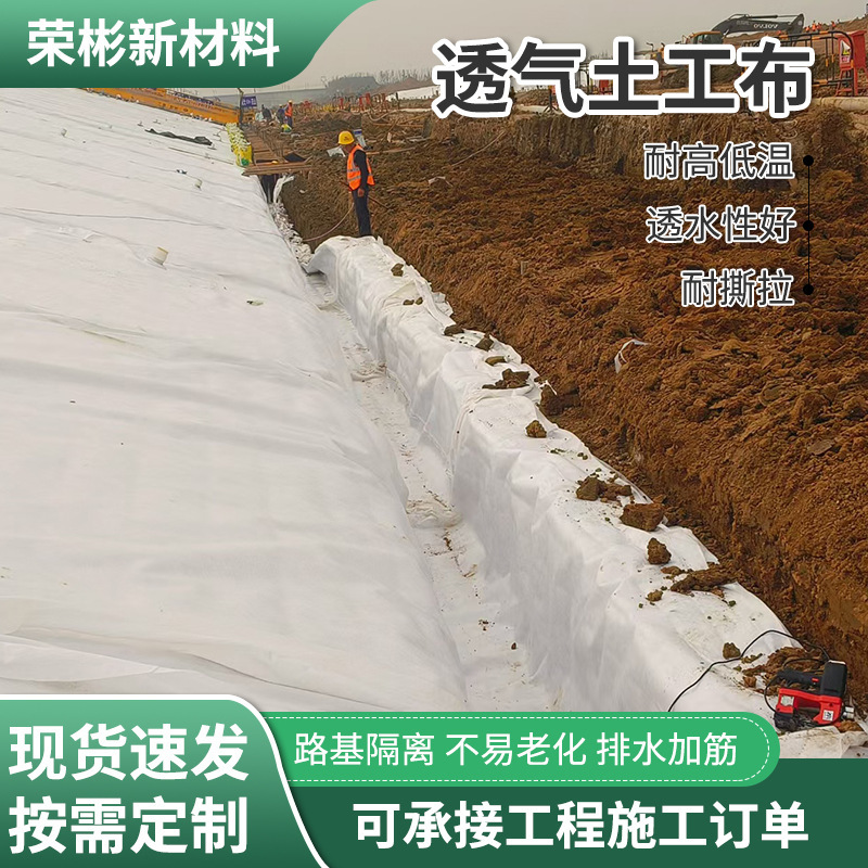 长丝土工布200g-800g国标耐腐蚀抗老化土工布建材工程用土工布|undefined