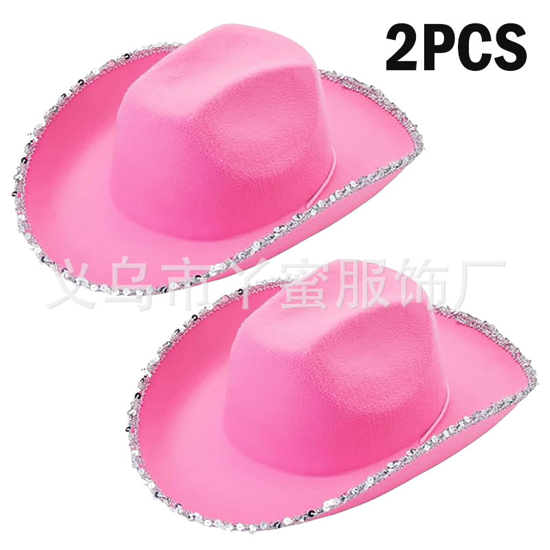 Juego de 2 piezas de borde plateado rosa sin borde