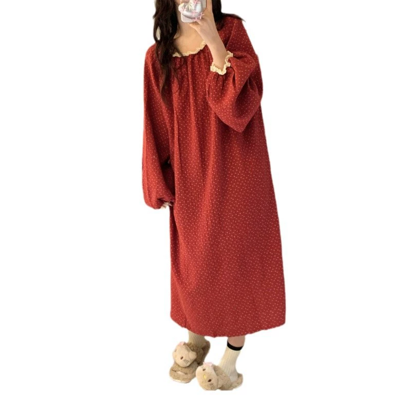 Шаговая pijama? - переведу как кружевной пижамный костюм, (跨境贸易), цветочный принт, кружевное платье