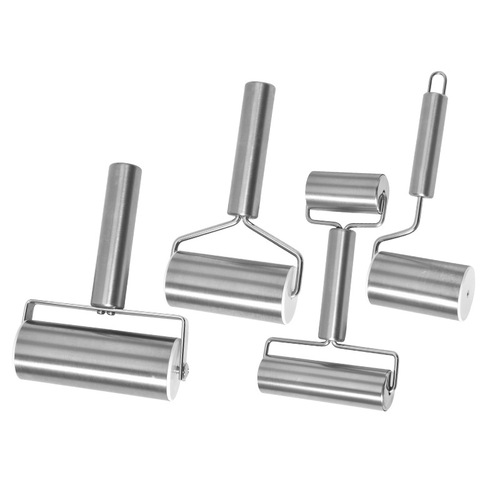 Manufacturer wholesale stainless steel movable roller household rolling pin baking dumpling bun wrapper kitchen tool