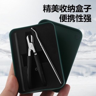 Popular Thick and Hard Oblique Mouth Wide Opening Nail Clippers Anti-Splash Stainless Steel Nail Groove Special Pointed Mouth Household Nail Clippers