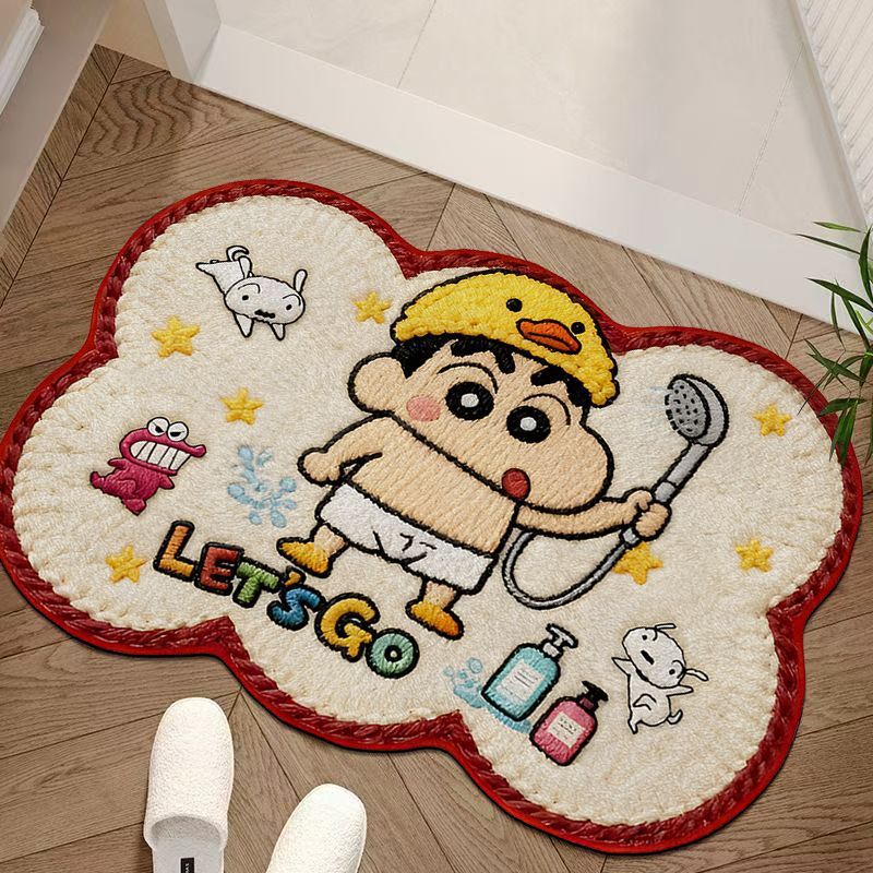 Diatom Mud Floor Mat Bathroom Bathroom Water-Absorbent Quick-Drying Cartoon Non-Slip Mat Household Bathroom Bathroom Door Mat