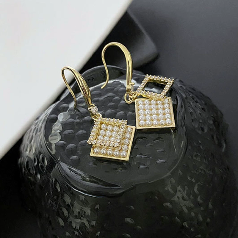 Universal silver needle from pearl, earrings, high-quality style, silver 925 sample, internet celebrity, fitted