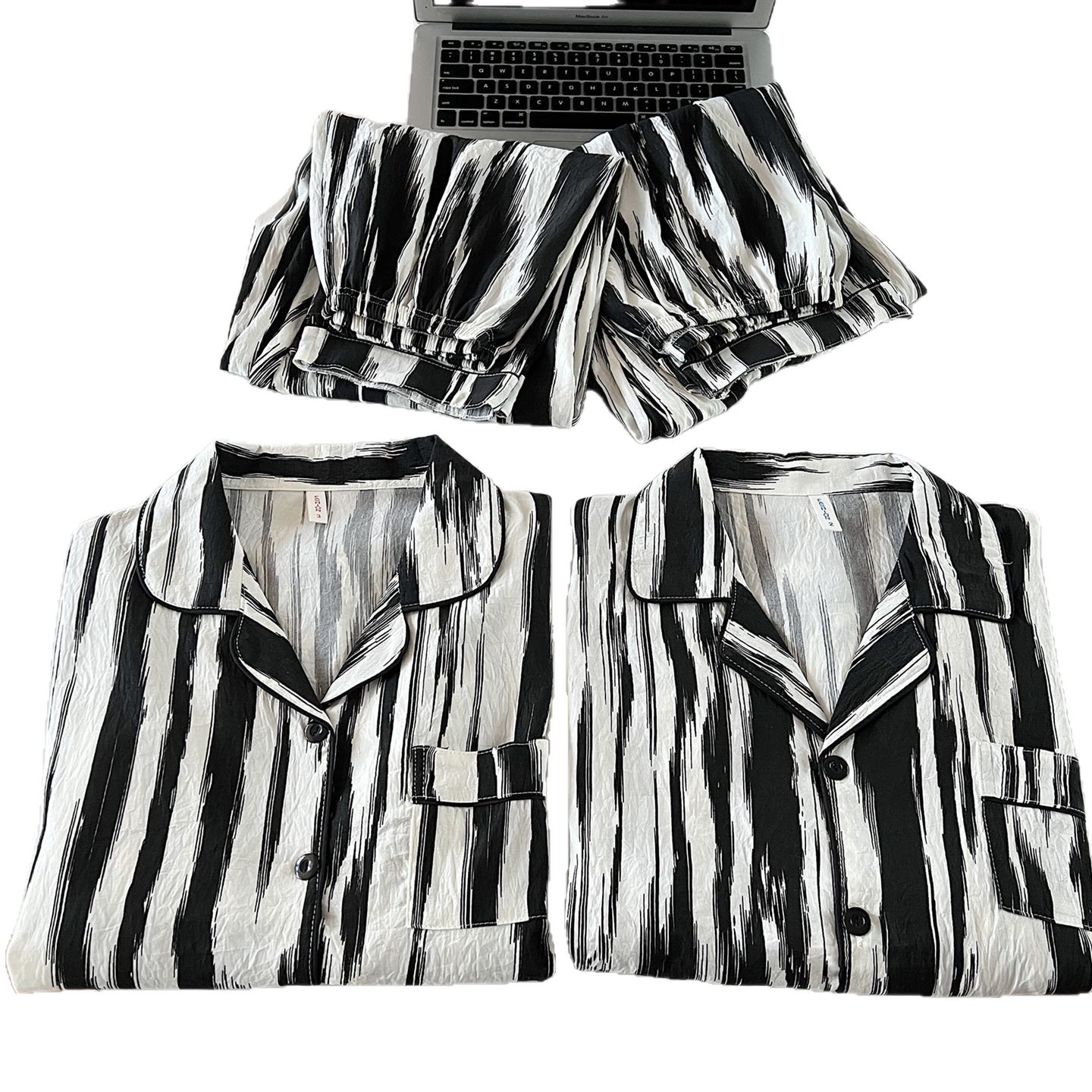 Nube de algodón para parejas pijamas de primavera y otoño de mujeres de manga larga red de alta sensación de tamaño grande hombre ropa de hogar suelta verano