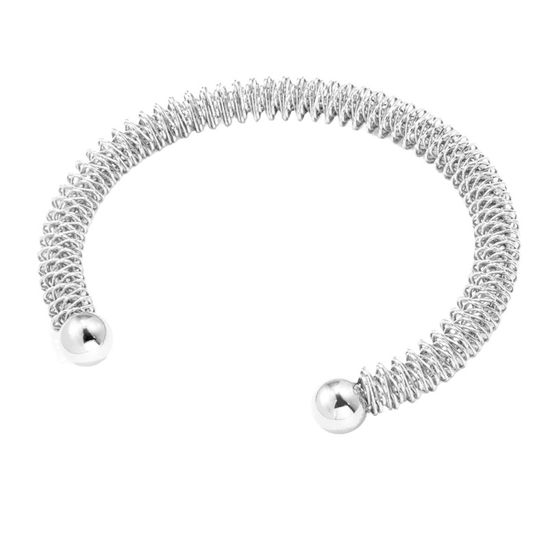 クロスボーダー竹チタン鋼ブレスレットヨーロッパとアメリカの幾何学的なスプリングブレスレット真空メッキ 18K シンプルで軽い高級ハイエンドハンドジュエリー|undefined