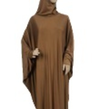 女式牛奶丝连帽长袍裙蝙蝠袖时尚长袍批发