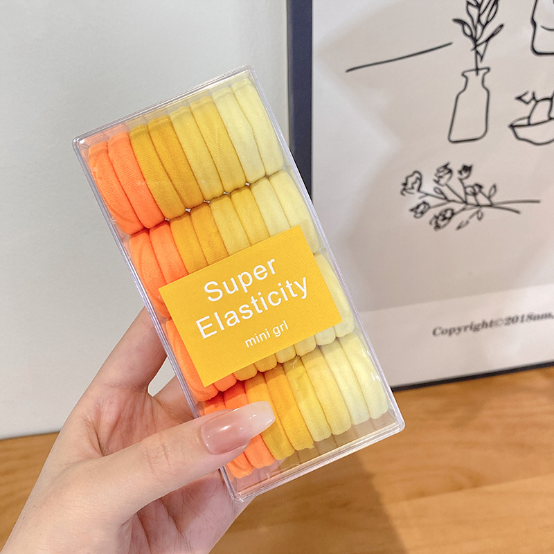 Banda de goma para el cabello 2022 nuevas chicas cuerda de pelo de cola de caballo banda de goma cubierta de cuero banda de pelo de colores cuerda de pelo de verano