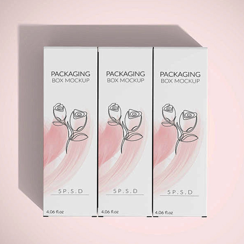 工厂定 制包装盒奢华彩色logo折叠纸小彩卡盒口红纸板精油香水瓶