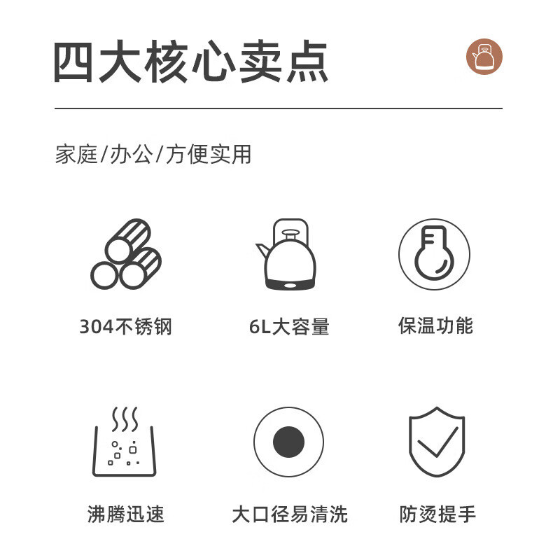 Zhigao hervidor eléctrico de aislamiento térmico todo automático hervidor eléctrico de temperatura constante doméstico de acero inoxidable comercial 5L hervidor eléctrico