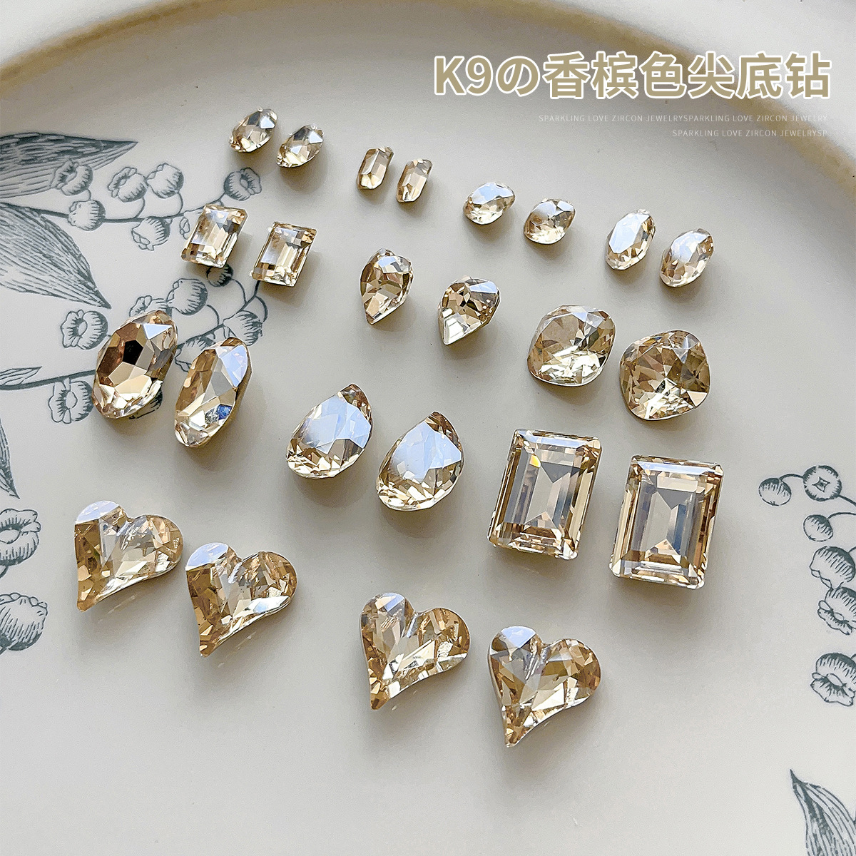 nail decoration drop-shaped