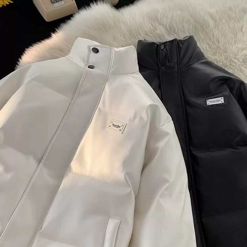 Зимняя американская хлопчатобумажная куртка с вертикальным вырезом