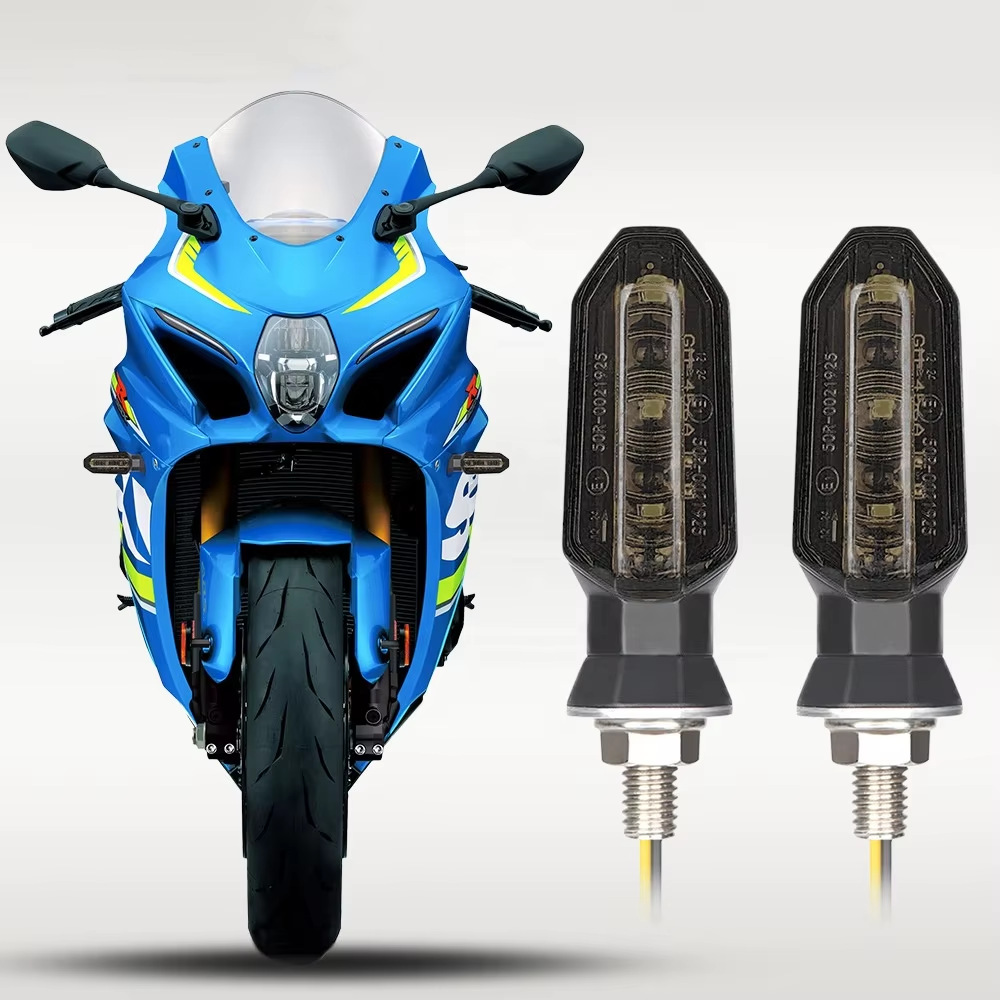 Aplicable Honda Suzuki Kawasaki Yamaha motocicleta 3LED luz de señal de giro flash