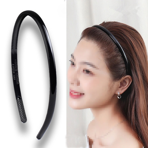 Black glossy headband, headband, hair accessories, hair clip, black face wash headband, one dollar store and two dollar store jewelry wholesale