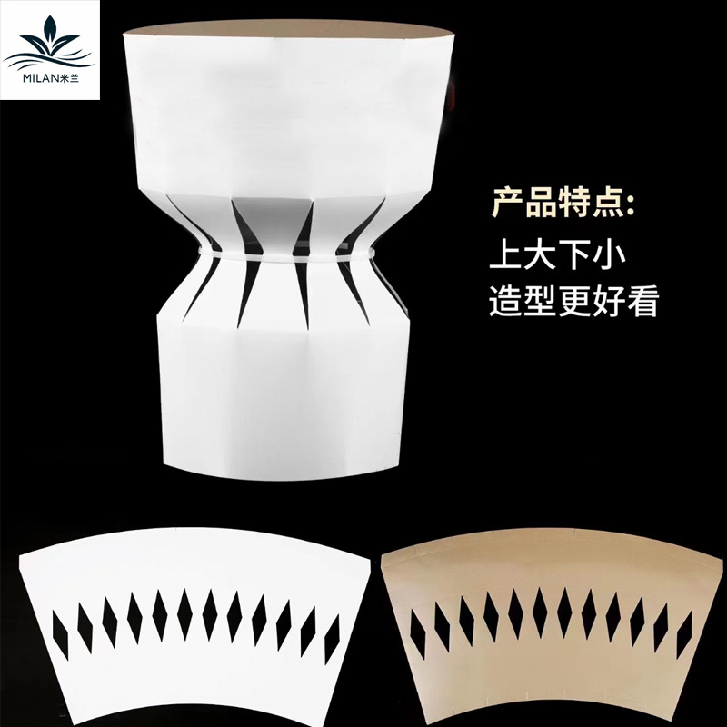 五代扇形定型片圆形花束包花器 防水小香风内衬卡纸插花固定器