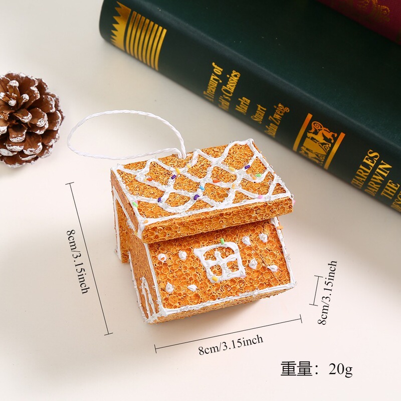 クロスボーダーファッションクリスマス装飾ジンジャーブレッドマン杖キャンディペンダント外国貿易 DIY 立体クリスマスツリーペンダント|undefined