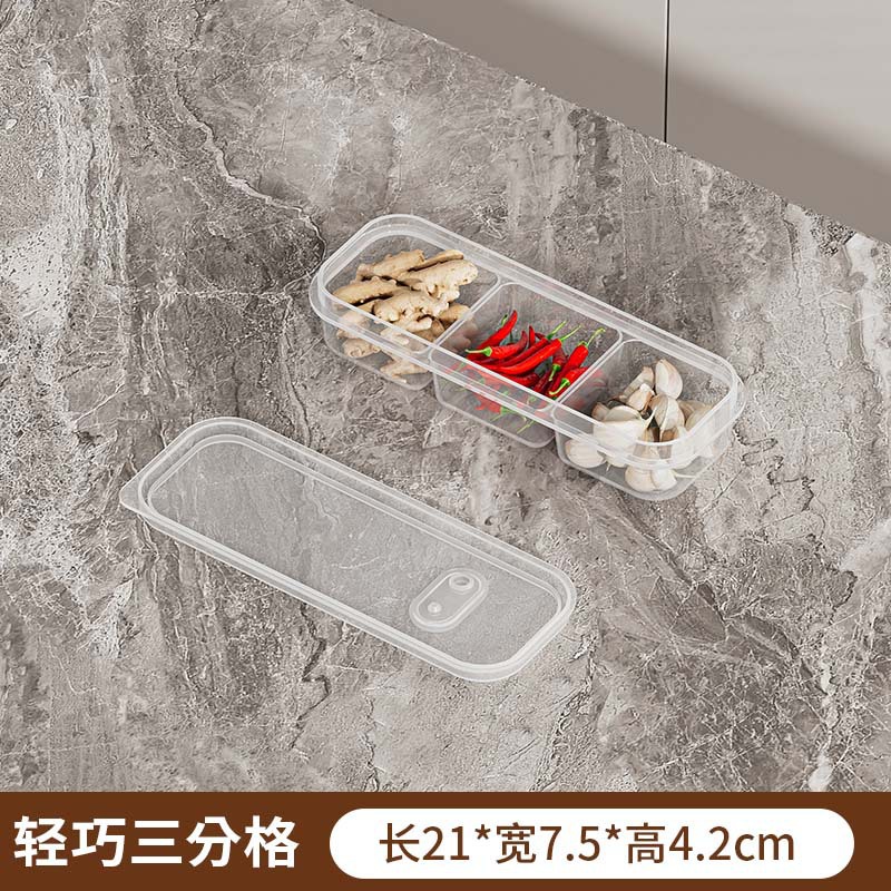 Caja de almacenamiento de alimentos frescos de plástico, caja de congelación de carne, caja de cocina, caja de almacenamiento, caja de preparación de verduras