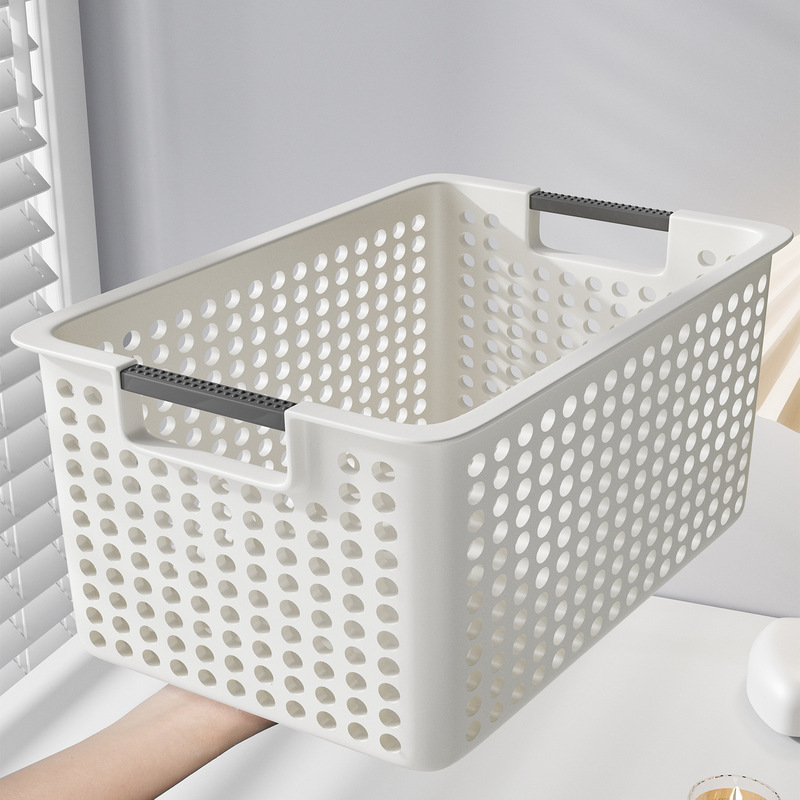 Miscellaneous Storage Basket Desktop Storage Box Rectangular Plastic Snack Kitchen Cabinet Multi-Functional Storage Basket Organizing Box