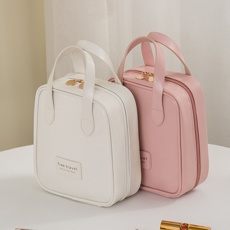 化粧品バッグ大容量ハイエンドインスタイル高価値女性ポータブル PU 化粧品収納袋旅行化粧品バッグ|undefined