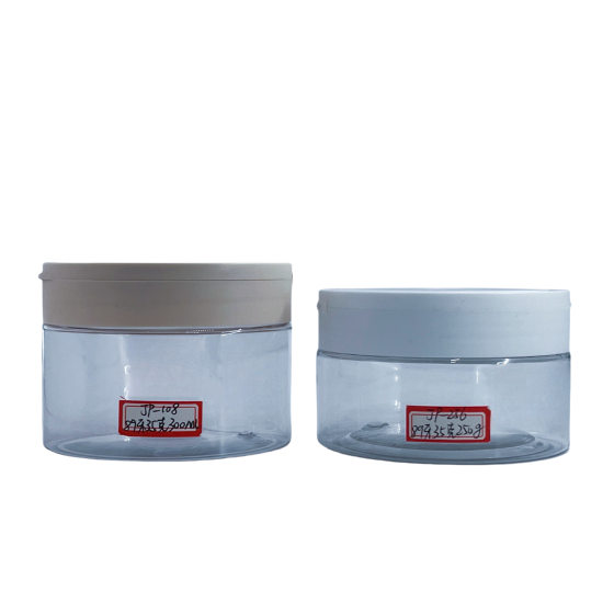 89 teeth 250g large capacity cream tank pet blow molded plastic bottle hair film mud film cream tank with flip cap with tweezers