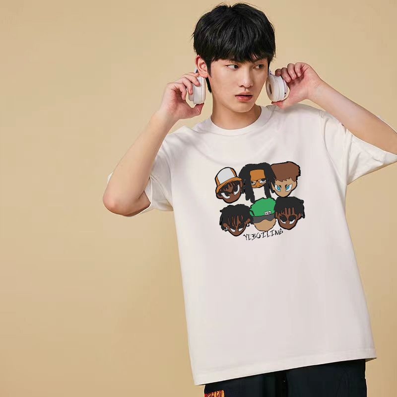 T-shirt de mangas cortas para hombres 2026 nuevo estilo de verano pareja chaqueta de hielo fresco estilo de puerto relajado transpirable T corta cómoda