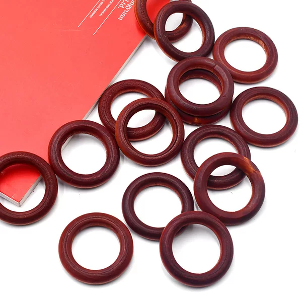 Wooden Circle Handle Accessories DIY Materials Handmade Bag Handles Resin Woven Circle Handles