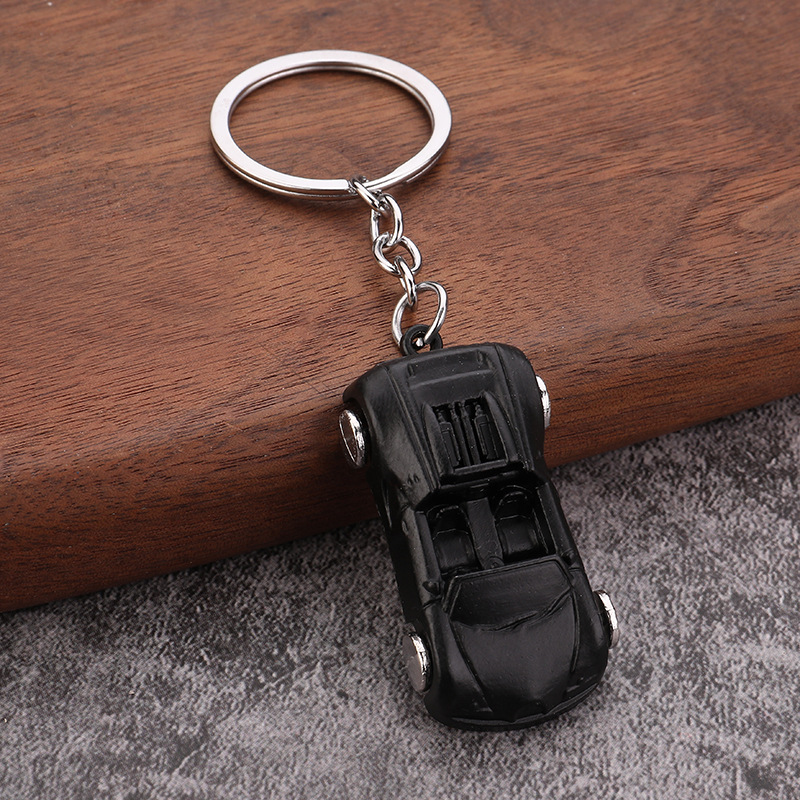 Llavero de modelo de coche explosivo transfronterizo Llavero de coche deportivo convertible Llavero colgante de coche de metal Regalo promocional