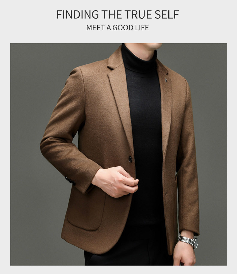 Áo vest len nam dáng ôm, cổ vest hai nút, tay dài, dày dặn — cà phê, màu xanh đậm, đen chi tiết 16