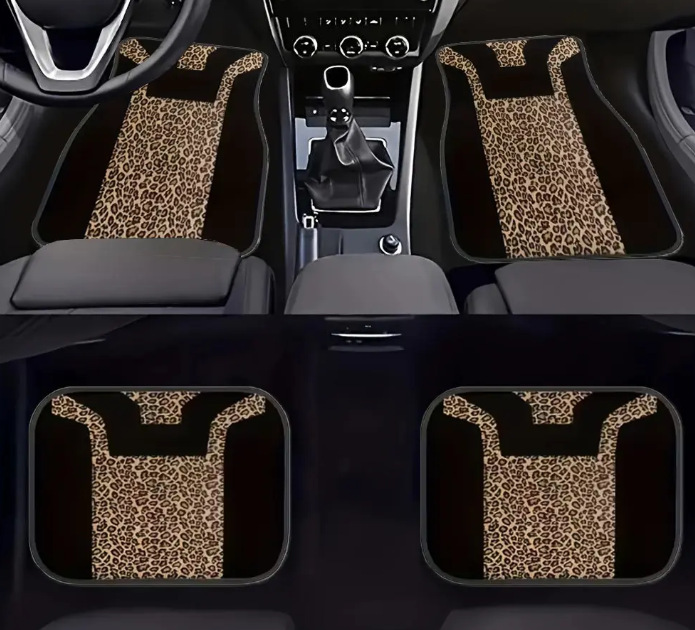 Cross-Border Amazon Temu New Hot-Selling American-Style Car Floor Mats, Dirt-Resistant, Wear-Resistant, Dust-Proof Mats, Four-Piece Set, Dropshipping