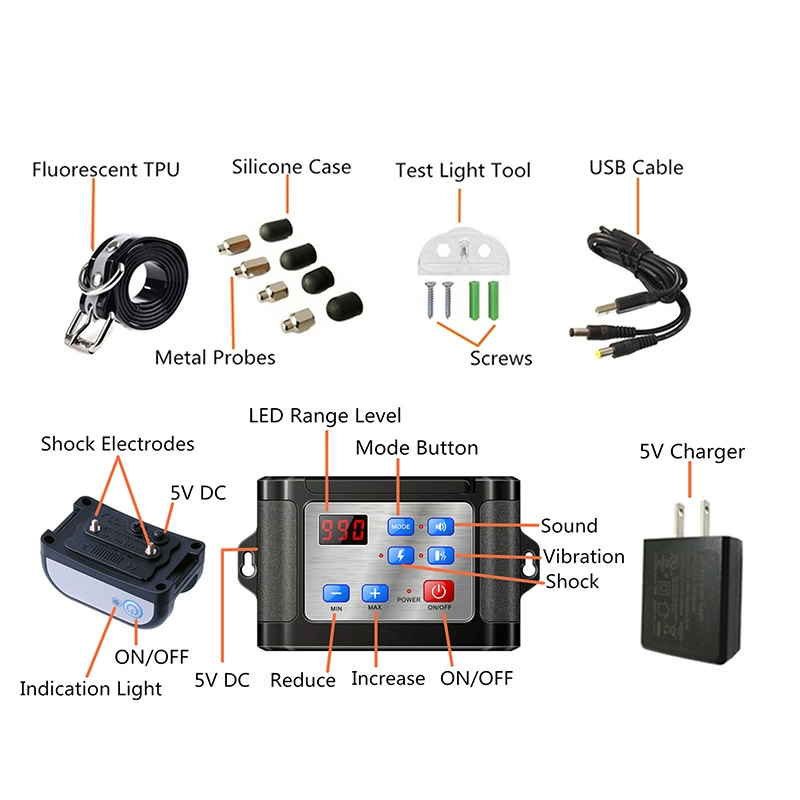 Wireless choker charging, electronic fence, remote control