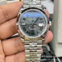 跨境C厂薄荷绿日志绿萝4灰盘2836/3235机芯五铢商务男士机械表