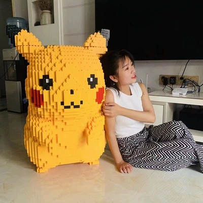 Bloques de construcción de partículas grandes Mario bloques de construcción decoración de apertura rompecabezas de alta dificultad juguetes de montaje 1,8 m Iron Man