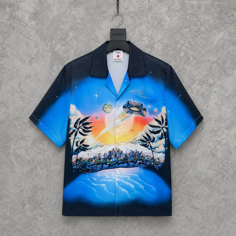Casablanca 26Ss Skull Hawaiian Style Vacation Hawaiian Shirt for Men and Women Couples