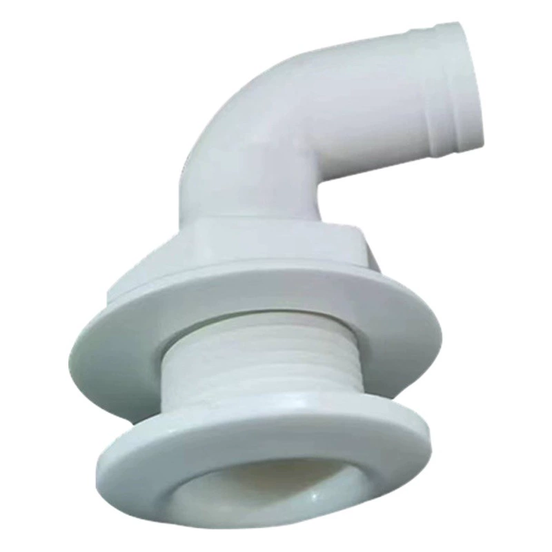 90 ° Морской выход Яхта Трюмный выход Морской канализационный корпус Прямоугольный черно-белый выход