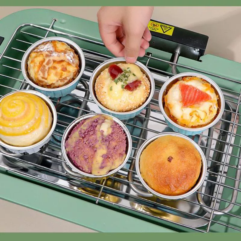 Воздушная фритюрница специальная бумага оловянная бумажная чаша яичная тарелка для бытовой алюминиевой фольги бумажная тарелка маленькая одноразовая печь оловянная бумажная чашка