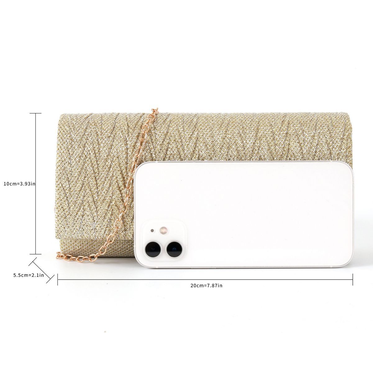 Venta directa de fábrica transfronteriza bolso de embrague bolso de noche de las mujeres colorido brillante plisado bolso de noche bolsa de mensajero de fondo redondo