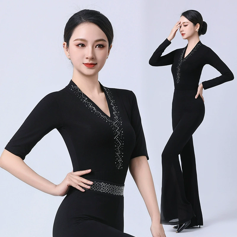 Новый комплект для осенне-зимних тренировок 2025 года: элегантный костюм для инструкторов по осанке и подиумных показов