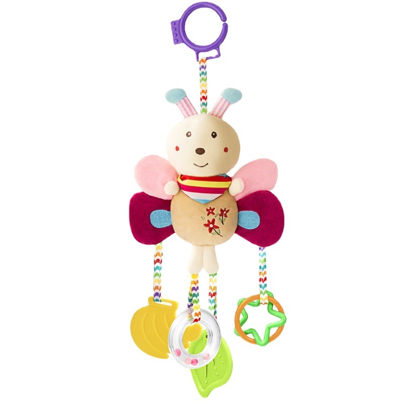 Baby Car Hanging Toy Baby Bed Hanging Giraffe Entrance Plush Super Soft Toy Soothing Toy Teething Pendant