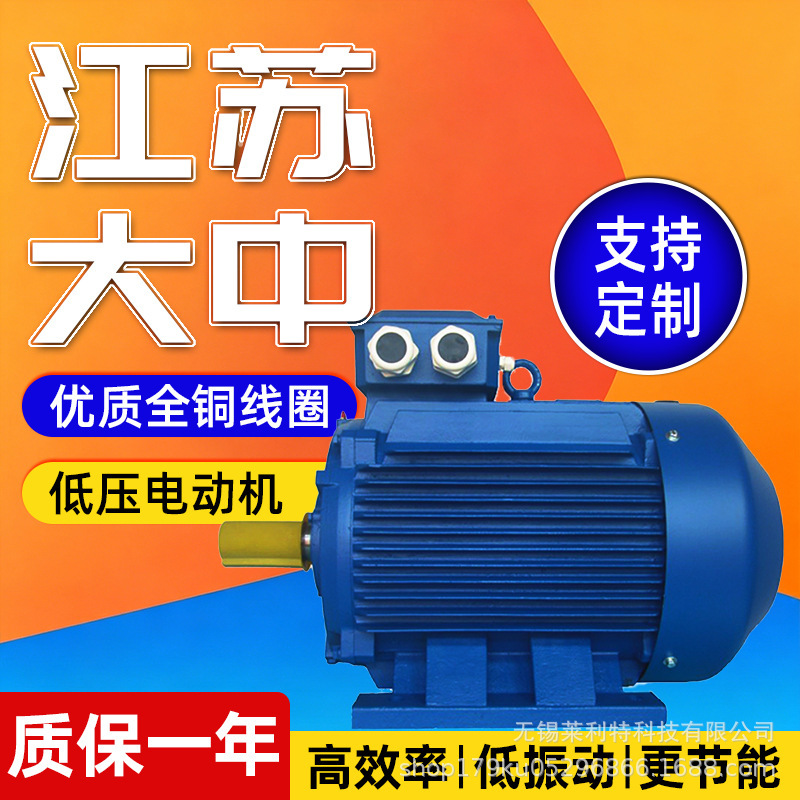 Jiangsu Dazhong Motor Ye3 Series Low-Voltage Three-Phase Asynchronous Motor 11Kw30Kw Direct Supply from the Manufacturer