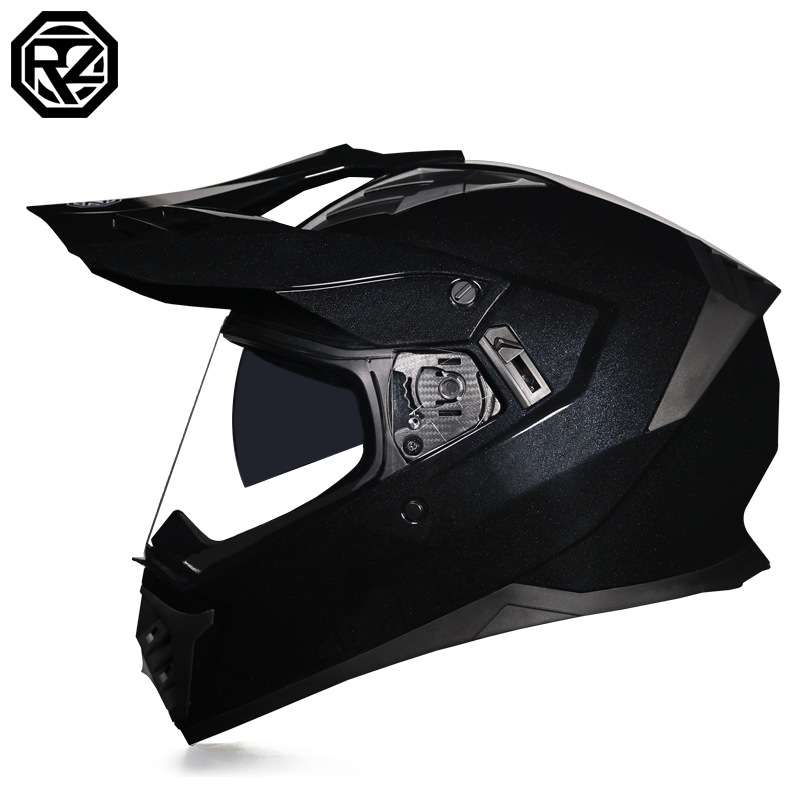 Cascos de Motocicleta Transfronterizos, Cascos de Carretera, Cascos de Una Sola Lente para Hombres y Mujeres, Cascos Integrales de Rally para Carretera y Todoterreno, Cascos para Viajes de Larga Distancia en Motocicleta